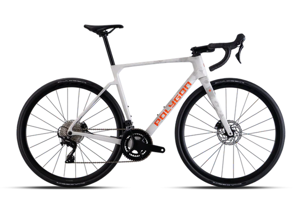 BICICLETA POLYGON STRATTOS 6 WHITE - TIAGRA 11V