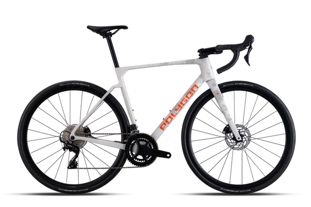 BICICLETA POLYGON STRATTOS 6 WHITE - TIAGRA 11V
