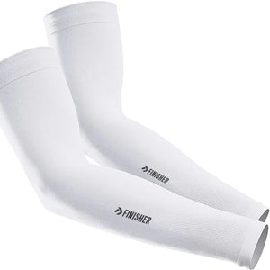PAR DE MANGAS PARA RUNNING CON PROTECCION UV BLANCAS