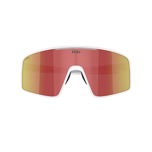 LENTES BLIZ BLANCO MATE RED MIRROR P001