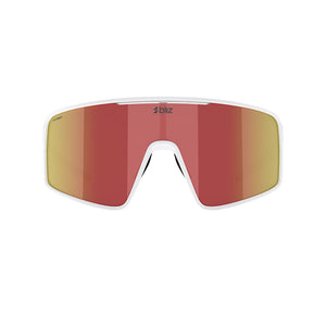 LENTES BLIZ BLANCO MATE RED MIRROR P001