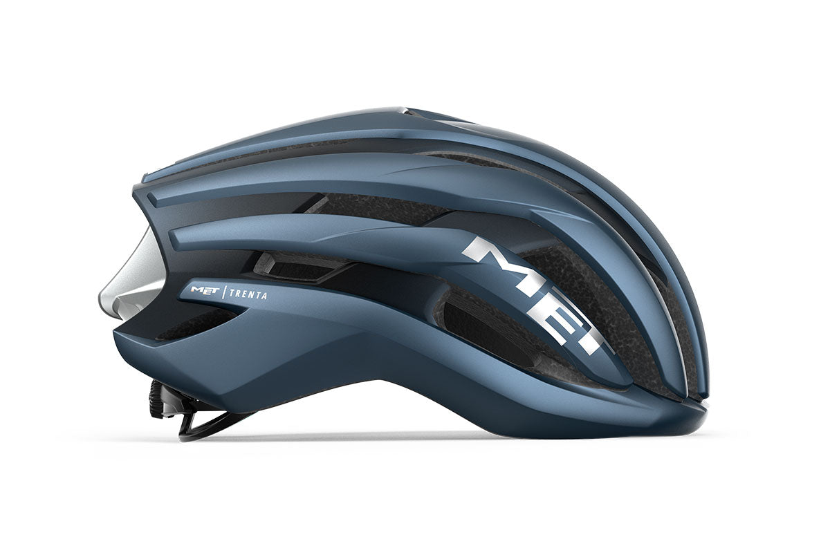 CASCO MET TRENTA MIPS CE NAVY SILVER MATT