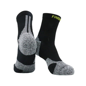 CALCETIN DE RUNNING FINISHER PRO STRIDER - CREW NEGRO