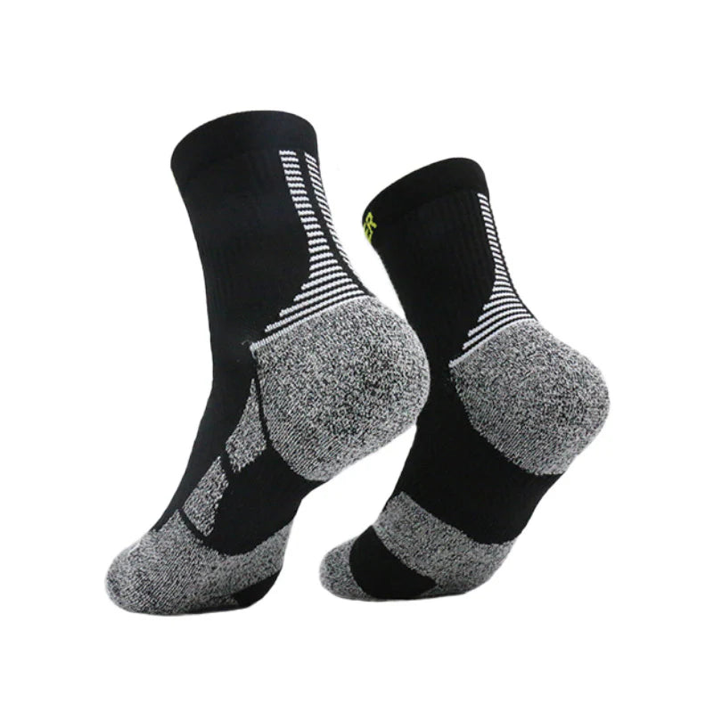 CALCETIN DE RUNNING FINISHER PRO STRIDER - CREW NEGRO