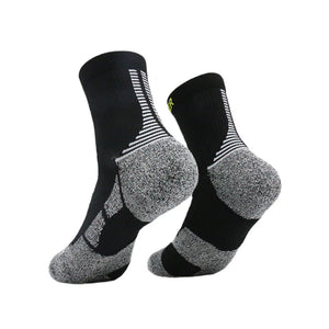 CALCETIN DE RUNNING FINISHER PRO STRIDER - CREW NEGRO