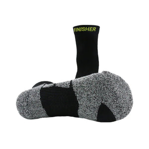 CALCETIN DE RUNNING FINISHER PRO STRIDER - CREW NEGRO